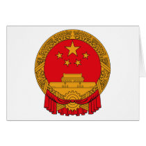 China Coat of Arms cards by FlagTshirts China Coat of Arms cards