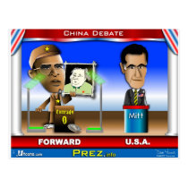 China Debate postcards