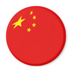 China Fisheye Flag Magnet