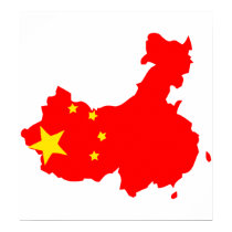China Flag Map full size posters