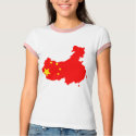 China flag map shirt