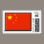 China Flag postage