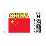 China Flag Postage Stamp
