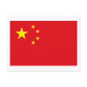 China Flag Postcard