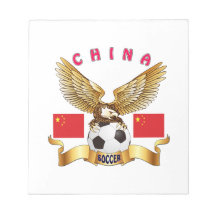 China Football Designs Note Pad