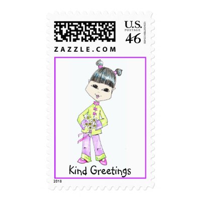 China Girl Stamp by ChinaGirlLove