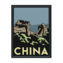 china great wall asia art deco retro travel post cards