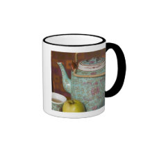 China, Hong Kong. Traditional Chinese teapot & 2 Mugs