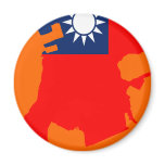 China Macau flag map magnets
