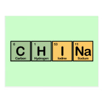 China made of Elements postcards