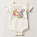 China Map Baby/Infant Wear t-shirts by redthreadmaps China Map Baby/Infant Wear t-shirts