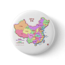 China Map Button by redthreadmaps China Map Button