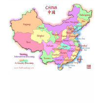China Map Ladies T-Shirt