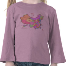 China Map Toddler Shirt