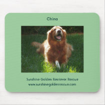 China  Mousepad - SunshineGolden Retriever