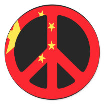 China Peace Sign stickers