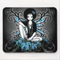 China Retro Afro Lilly Gothic Fairy mousepads by mykajelina China Retro Afro Lilly Gothic Fairy mousepads