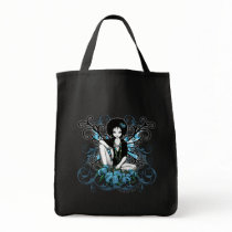 China Retro Lilly Fantasy Canvas Bag by mykajelina China Retro Lilly Fantasy Canvas Bag