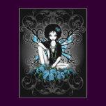 China Retro Lilly Fantasy Postcard