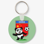 This adorable little panda is too cute! He's featured in front of a large flag from China and ready to play football and score some goals. This cute design is perfect for football players and soccer fans.