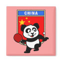 China Table Tennis Panda magnets