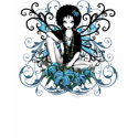 China Teal Retro Lilly Fairy Top t-shirts by mykajelina China Teal Retro Lilly Fairy Top t-shirts