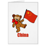 China Teddy Bear cards
