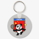 This adorable little panda loves to get out on the court and hits some balls. Panda plays in front of a large flag of China. This is a great design for anyone who loves to play tennis, watch tennis or just loves cute pandas.