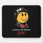 china walmart smiley face mao always low prices mouse pad