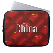 China Waving Flag Laptop Sleeve