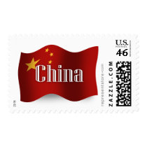 China Waving Flag Stamps