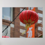 Chinatown Lamp Picture Poster