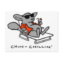 Chinchilla Chillin Postcard
