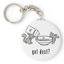 Chinchilla got dust keychain