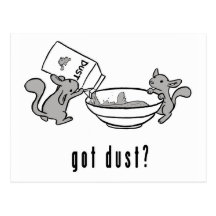 Chinchilla Got Dust Postcard