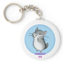 Chinchilla hug keychain