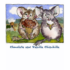 Chinchillas, Chocolate and Vanilla T-shirt Apparel shirt