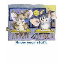 Chinchillas in School Cartoon T-shirt