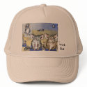 Chinchillas Work Out Cartoon Hat