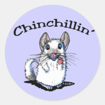 Chinchillin' Sticker
