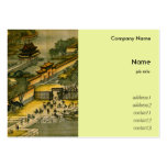 Chinese Ancient PAinting, City and Town Business Card Templates