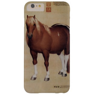Chinese Ancient Papyrus With Horse Painting Barely There iPhone 6 Plus Case