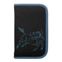 Chinese ancient sea horse blue organizer