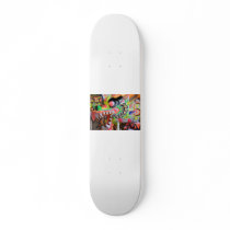 chinese art skateboard