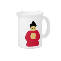 Chinese asian person pitchers