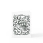 Chinese Baby Riding Dragon - Good Luck Charm Greeting Card