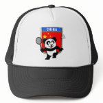 This little badminton-playing panda is too cute! Panda holds a raquet and is ready to hit the shuttle for the Chinese team! Great for fans of the China badminton team or Chinese badminton players!