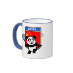 This little badminton-playing panda is too cute! Panda holds a raquet and is ready to hit the shuttle for the Chinese team! Great for fans of the China badminton team or Chinese badminton players!