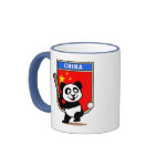 This cute little panda is ready to play for the Chinese team! Panda holds a bat and is about to swing at the ball. Great for fans of the China baseball team or Chinese baseball players.