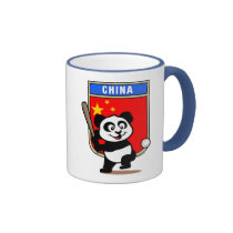 Chinese Baseball Panda mugs